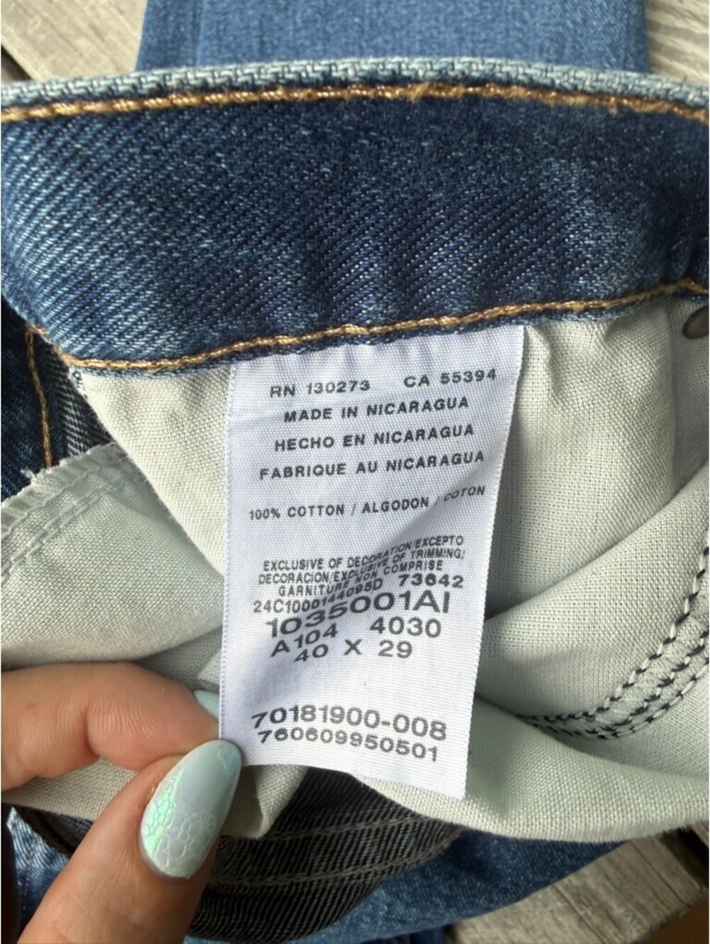 Wrangler Rugged Wear Jeans Men’s 40x29 Relaxed Straight Blue 35001AI - Picture 6 of 6